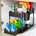 Organizador Deslizante Bajo Fregadero de 2 Niveles – Cocina y Baño