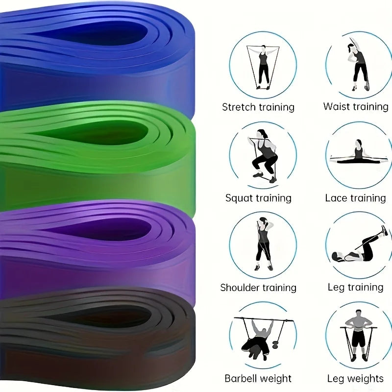 Set de bandas elásticas con correas para dominadas y piernas
